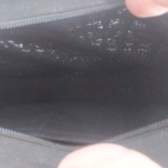 Vintage black woven straw and fabric rectangle box handbag made in Thailand - Picture 8 of 11